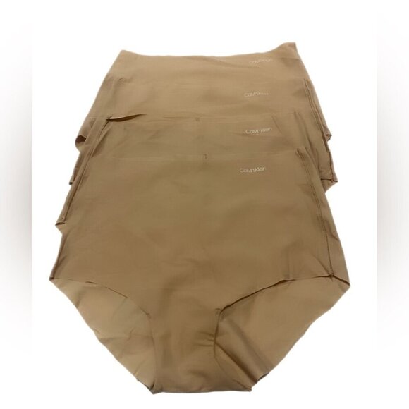 NNT Calvin Klein Seamless Highwaisted Lightweight beige skinny Underwear Panty S - Picture 2 of 2